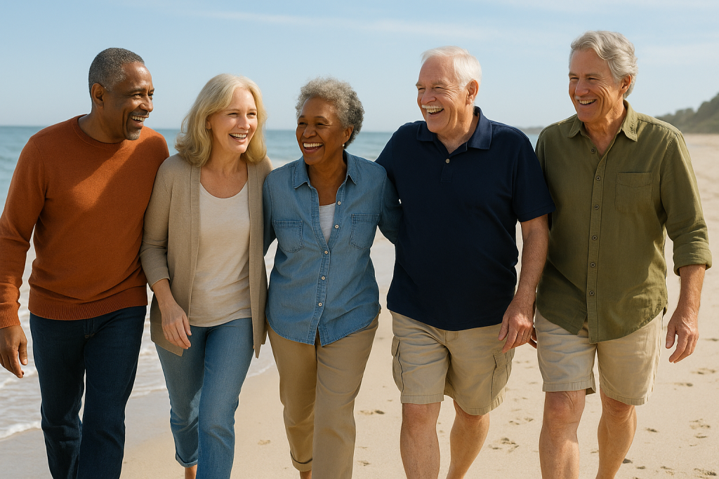 beach walkers